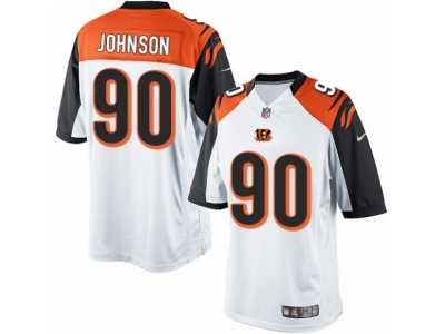 Men's Nike Cincinnati Bengals #90 Michael Johnson Limited White NFL Jersey