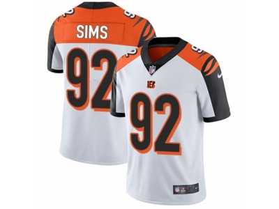 Men's Nike Cincinnati Bengals #92 Pat Sims Vapor Untouchable Limited White NFL Jersey