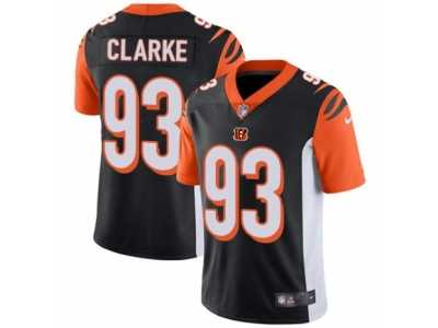 Men's Nike Cincinnati Bengals #93 Will Clarke Vapor Untouchable Limited Black Team Color NFL Jersey