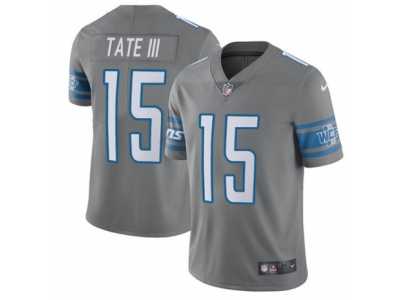 Youth Nike Detroit Lions #15 Golden Tate III Limited Steel Rush NFL Jersey