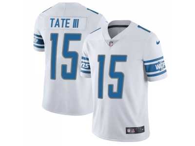 Youth Nike Detroit Lions #15 Golden Tate III White Stitched NFL Limited Jersey