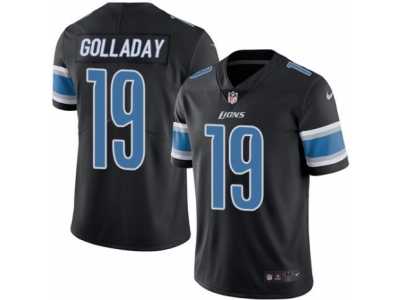 Youth Nike Detroit Lions #19 Kenny Golladay Limited Black Rush NFL Jersey