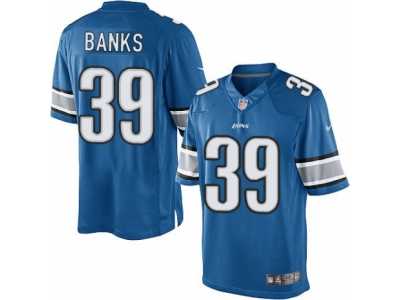 Youth Nike Detroit Lions #39 Johnthan Banks Limited Light Blue Team Color NFL Jersey