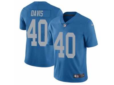 Youth Nike Detroit Lions #40 Jarrad Davis Limited Blue Alternate NFL Jersey