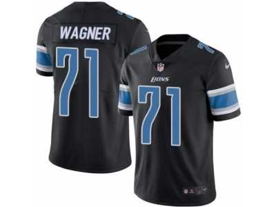 Youth Nike Detroit Lions #71 Ricky Wagner Limited Black Rush NFL Jersey