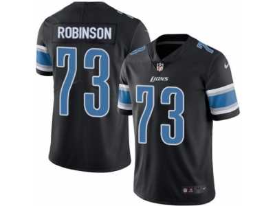 Youth Nike Detroit Lions #73 Greg Robinson Limited Black Rush NFL Jersey