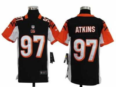 Nike Youth NFL Cincinnati Bengals #97 Geno Atkins Black Jerseys