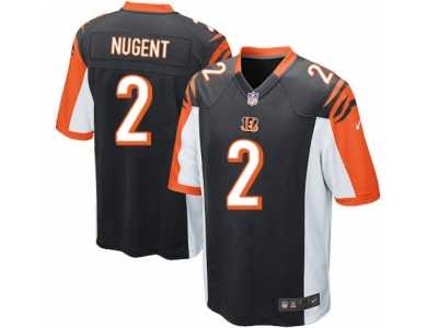 Youth Nike Cincinnati Bengals #2 Mike Nugent Black Team Color NFL Jersey