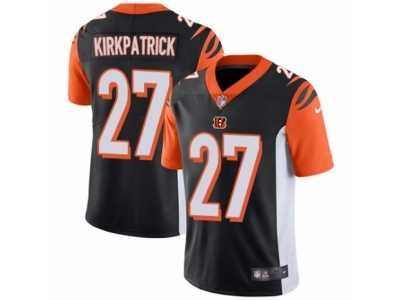 Youth Nike Cincinnati Bengals #27 Dre Kirkpatrick Vapor Untouchable Limited Black Team Color NFL Jersey