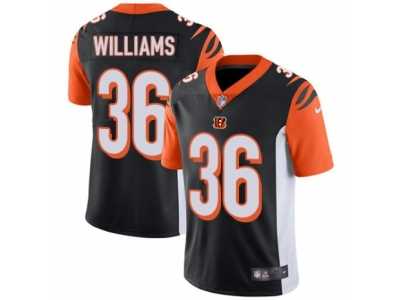 Youth Nike Cincinnati Bengals #36 Shawn Williams Vapor Untouchable Limited Black Team Color NFL Jersey