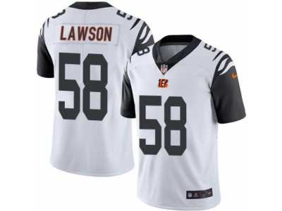 Youth Nike Cincinnati Bengals #58 Carl Lawson Limited White Rush NFL Jersey