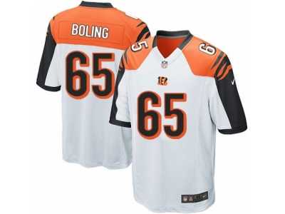 Youth Nike Cincinnati Bengals #65 Clint Boling White NFL Jersey