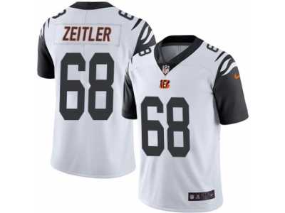 Youth Nike Cincinnati Bengals #68 Kevin Zeitler Limited White Rush NFL Jersey