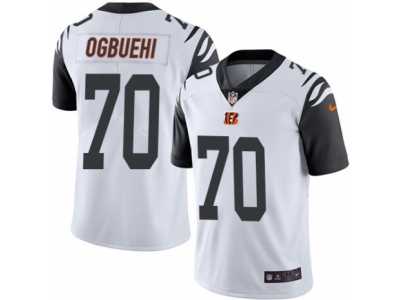 Youth Nike Cincinnati Bengals #70 Cedric Ogbuehi Limited White Rush NFL Jersey