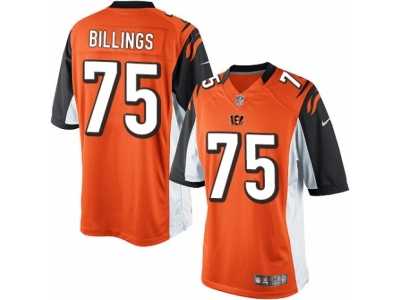 Youth Nike Cincinnati Bengals #75 Andrew Billings Limited Orange Alternate NFL Jersey