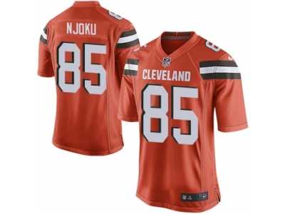 Youth Browns #85 David Njoku Orange Alternate Stitched NFL New Elite Jersey