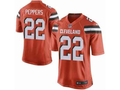 Youth Nike Cleveland Browns #22 Jabrill Peppers Game Orange Alternate NFL Jersey