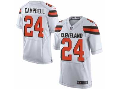 Youth Nike Cleveland Browns #24 Ibraheim Campbell Limited White NFL Jersey