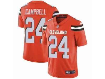 Youth Nike Cleveland Browns #24 Ibraheim Campbell Vapor Untouchable Limited Orange Alternate NFL Jersey