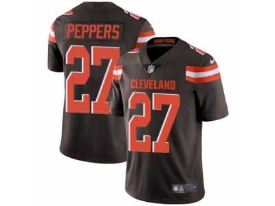 Youth Nike Cleveland Browns #27 Jabrill Peppers Vapor Untouchable Limited Brown Team Color NFL Jersey