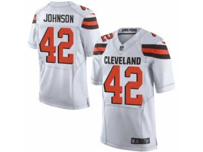 Youth Nike Cleveland Browns #42 Malcolm Johnson Limited White NFL Jersey