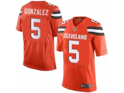 Youth Nike Cleveland Browns #5 Zane Gonzalez Limited Orange Alternate NFL Jersey