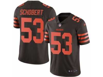 Youth Nike Cleveland Browns #53 Joe Schobert Limited Brown Rush NFL Jersey