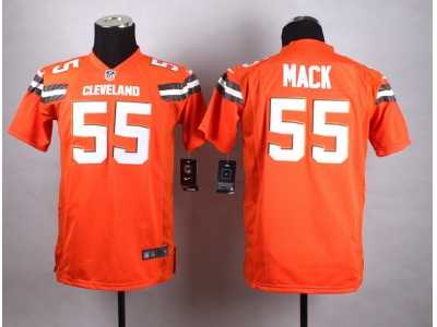 Youth Nike Cleveland Browns #55 Alex Mack Orange jerseys