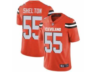 Youth Nike Cleveland Browns #55 Danny Shelton Vapor Untouchable Limited Orange Alternate NFL Jersey