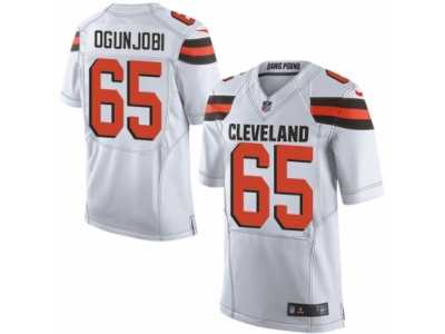 Youth Nike Cleveland Browns #65 Larry Ogunjobi Limited White NFL Jersey