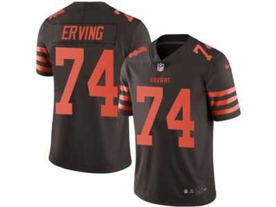 Youth Nike Cleveland Browns #74 Cameron Erving Limited Brown Rush NFL Jersey