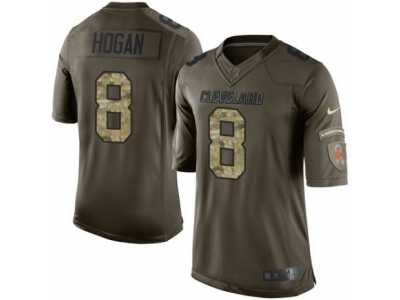 Youth Nike Cleveland Browns #8 Kevin Hogan Limited Green Salute to Service NFL Jersey