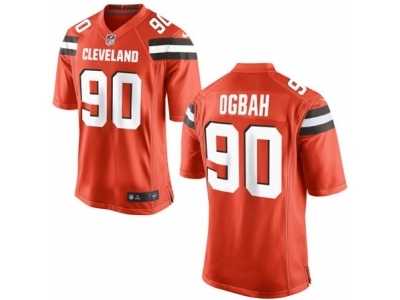 Youth Nike Cleveland Browns #90 Emmanuel Ogbah Orange Alternate NFL Jersey