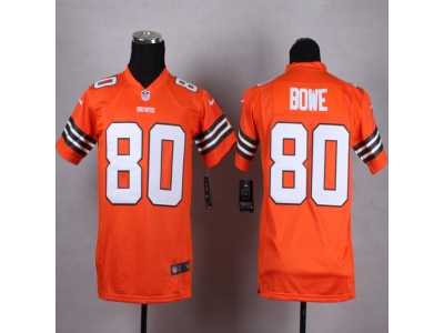 Youth Nike cleveland browns #80 Bowe Orange jerseys