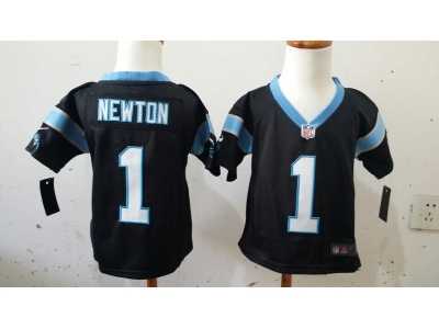 Nike Kids Carolina Panthers #1 Cam Newton black jerseys