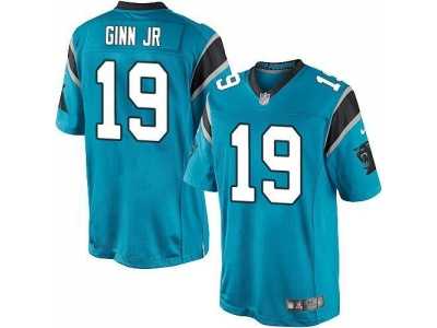 Youth Nike Carolina Panthers #19 Ted Ginn Jr Black Team Color Stitched blue Jersey