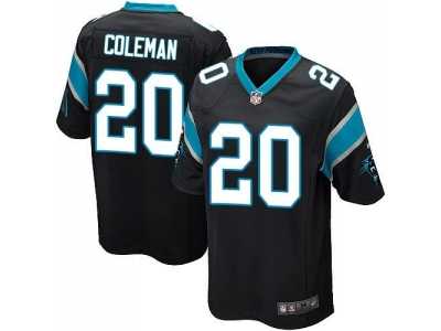 Youth Nike Carolina Panthers #20 Kurt Coleman Black jerseys