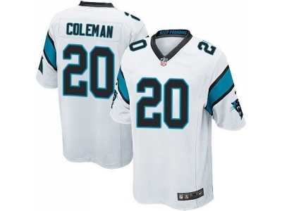 Youth Nike Carolina Panthers #20 Kurt Coleman white jerseys