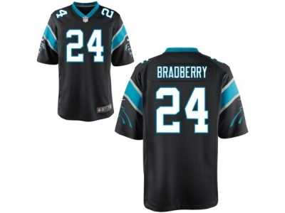 Youth Nike Carolina Panthers #24 James Bradberry Black Team Color NFL Jersey