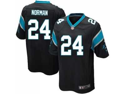 Youth Nike Carolina Panthers #24 Josh Norman Black Jerseys
