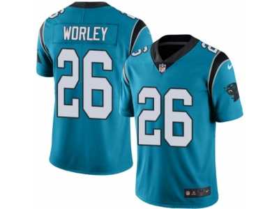Youth Nike Carolina Panthers #26 Daryl Worley Limited Blue Rush NFL Jersey