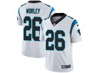 Youth Nike Carolina Panthers #26 Daryl Worley Vapor Untouchable Limited White NFL Jersey