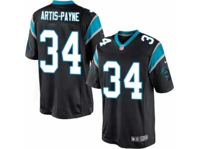 Youth Nike Carolina Panthers #34 Cameron Artis-Payne Limited Black Team Color NFL Jersey