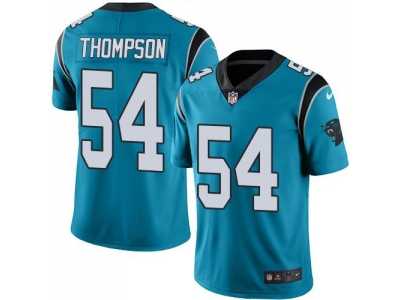 Youth Nike Carolina Panthers #54 Shaq Thompson Blue Stitched NFL Limited Rush Jersey