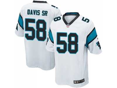 Youth Nike Carolina Panthers #58 Thomas Davis Sr white Jersey