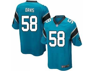 Youth Nike Carolina Panthers #58 Thomas Davis blue jerseys