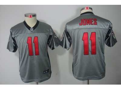 Nike Youth Atlanta Falcons #11 Julio Jones Grey Shadow Jerseys