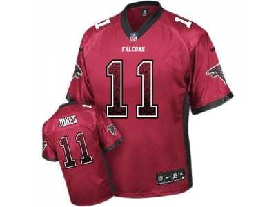 Youth Nike Atlanta Falcons #11 Julio Jones Red Team Color Stitched NFL Elite Drift Fashion Jersey
