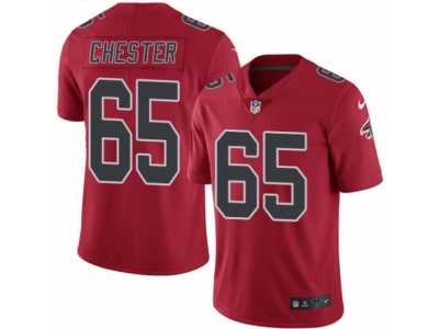 Youth Nike Atlanta Falcons #65 Chris Chester Limited Red Rush NFL Jersey