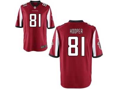 Youth Nike Atlanta Falcons #81 Austin Hooper Red Team Color NFL Jersey